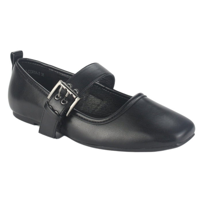 Zapato Chalada Mujer Corsa-2 Negro Casual Zapatos Planos Comfort Chalada