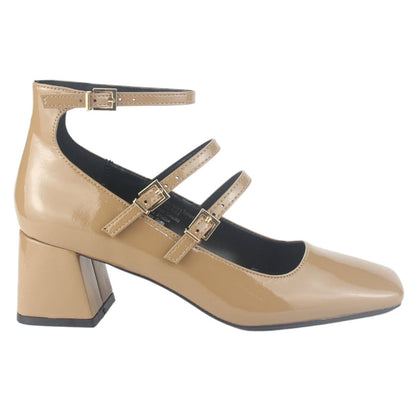 Zapato Chalada Mujer Corso-9 Café Casual Tacones Altos Chalada
