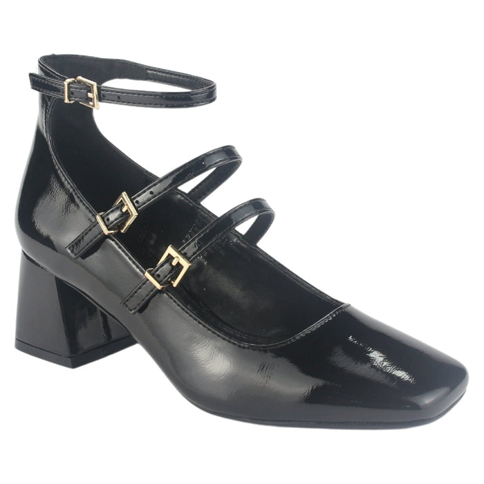 Zapato Chalada Mujer Corso-9 Negro Casual Tacones Altos Chalada