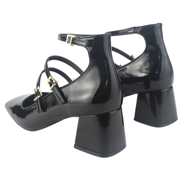 Zapato Chalada Mujer Corso-9 Negro Casual Tacones Altos Chalada