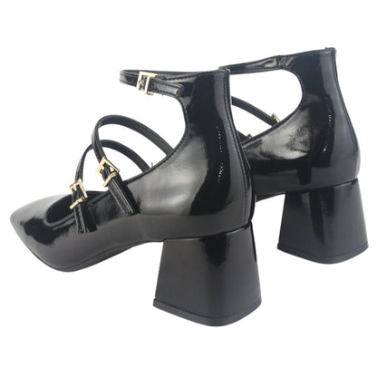 Zapato Chalada Mujer Corso-9 Negro Casual Tacones Altos Chalada