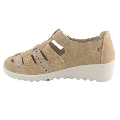 Zapato Chalada Mujer Deza-2 Beige Casual Zapatos Planos Comfort Chalada