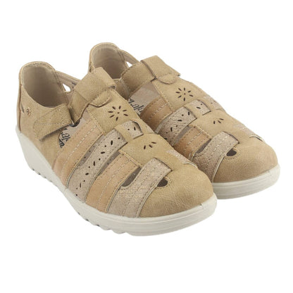 Zapato Chalada Mujer Deza-2 Beige Casual Zapatos Planos Comfort Chalada