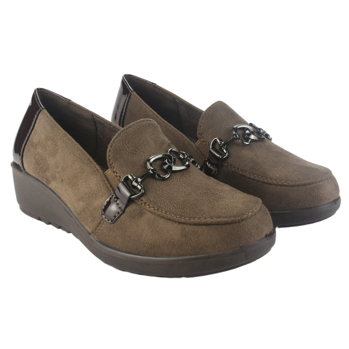 Zapato Chalada Mujer Deza-3 Café Casual Tacones Bajos Chalada