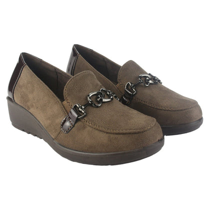 Zapato Chalada Mujer Deza-3 Café Casual Tacones Bajos Chalada