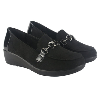 Zapato Chalada Mujer Deza-3 Negro Casual Tacones Bajos Chalada
