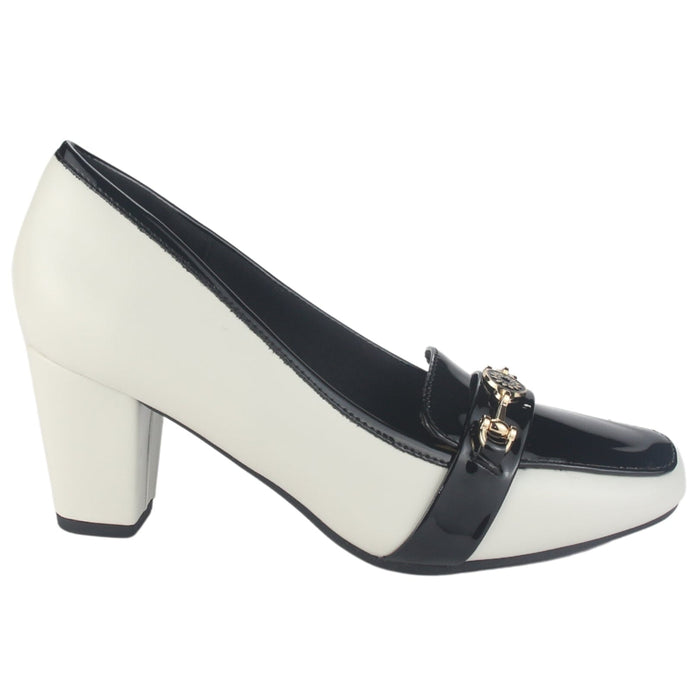 Zapato Chalada Mujer Falerna-1 Blanco Casual Tacones Altos Chalada