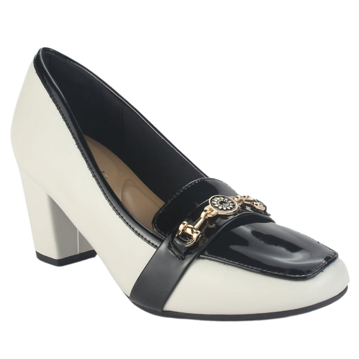 Zapato Chalada Mujer Falerna-1 Blanco Casual Tacones Altos Chalada