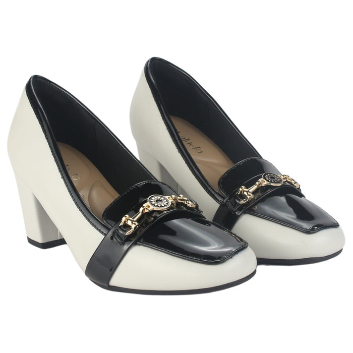 Zapato Chalada Mujer Falerna-1 Blanco Casual Tacones Altos Chalada