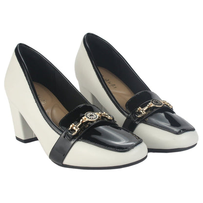 Zapato Chalada Mujer Falerna-1 Blanco Casual Tacones Altos Chalada