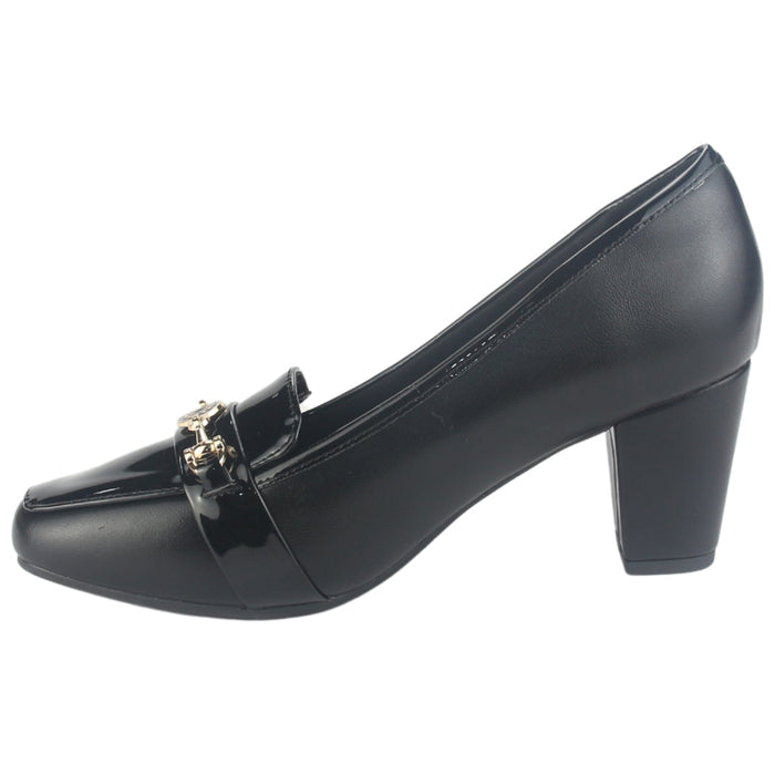 Zapato Chalada Mujer Falerna-1 Negro Casual Tacones Altos Chalada