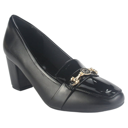 Zapato Chalada Mujer Falerna-1 Negro Casual Tacones Altos Chalada