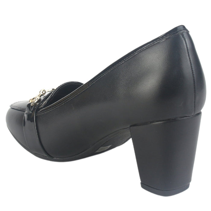 Zapato Chalada Mujer Falerna-1 Negro Casual Tacones Altos Chalada