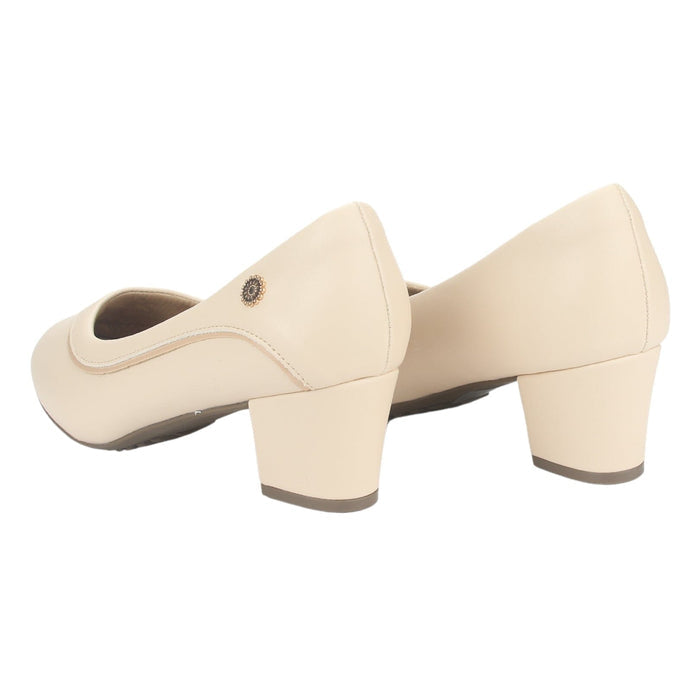 Zapato Chalada Mujer Flexi-48 Beige Casual Tacones Bajos Chalada