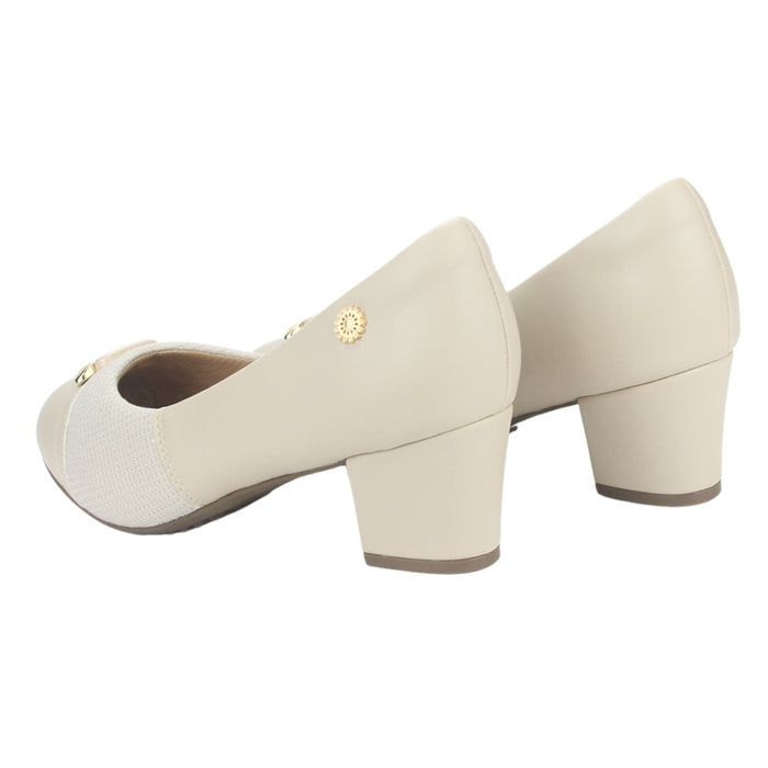 Zapato Chalada Mujer Flexi-57 Beige Casual Tacones Bajos Chalada