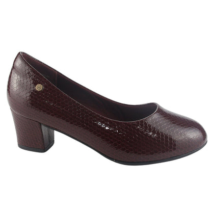 Zapato Chalada Mujer Flexi-58 Burdeo Casual Tacones Altos Chalada