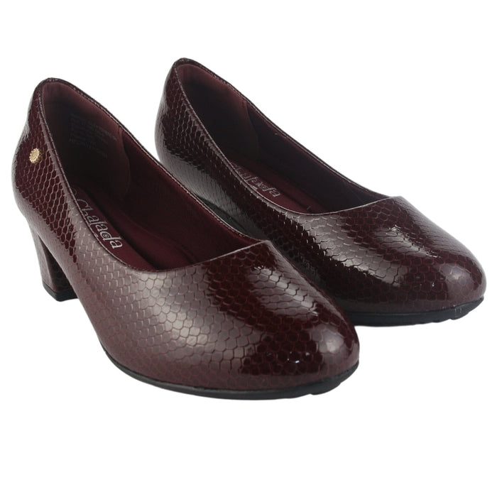 Zapato Chalada Mujer Flexi-58 Burdeo Casual Tacones Altos Chalada