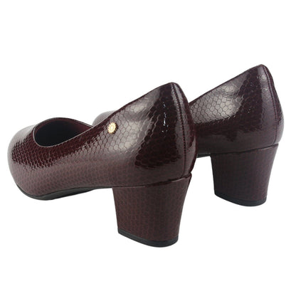 Zapato Chalada Mujer Flexi-58 Burdeo Casual Tacones Altos Chalada