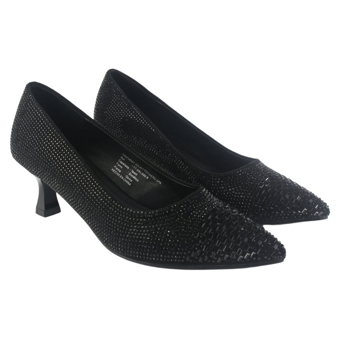 Zapato Chalada Mujer Rebi-3 Negro Casual Tacones Altos Chalada