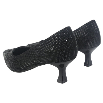 Zapato Chalada Mujer Rebi-3 Negro Casual Tacones Altos Chalada