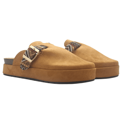 Zapato de mujer Camel Casual Chalada Risco-3 Tacones Bajos Chalada