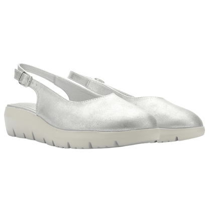 Zapato mujer Casual Plateado Chalada Marfak-1 Tacones Bajos Chalada