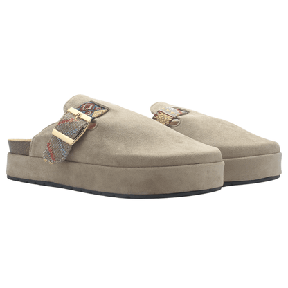 Zapato mujer Casual Taupe Chalada Risco-3 Tacones Bajos Chalada