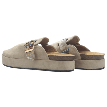 Zapato mujer Casual Taupe Chalada Risco-3 Tacones Bajos Chalada