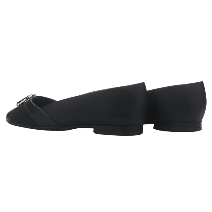 Zapato Negro Mujer Comfortflex 2579402 Casual Tacones Bajos Comfortflex