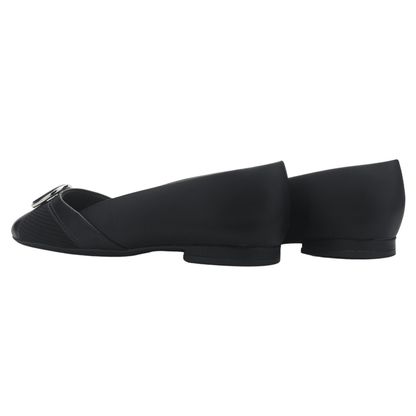 Zapato Negro Mujer Comfortflex 2579402 Casual Tacones Bajos Comfortflex
