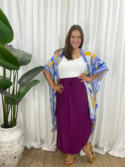 Zari Open Kaftan