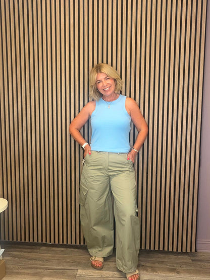Zita Barrel Pants (Seneca Rock)