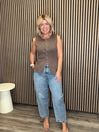 Zoe Barrel Leg Jeans (Light Blue)